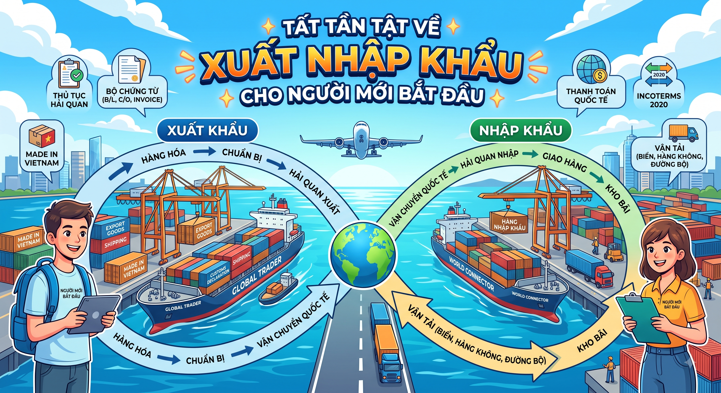 Tất tần tật về Xuất nhập khẩu cho người mới bắt đầu