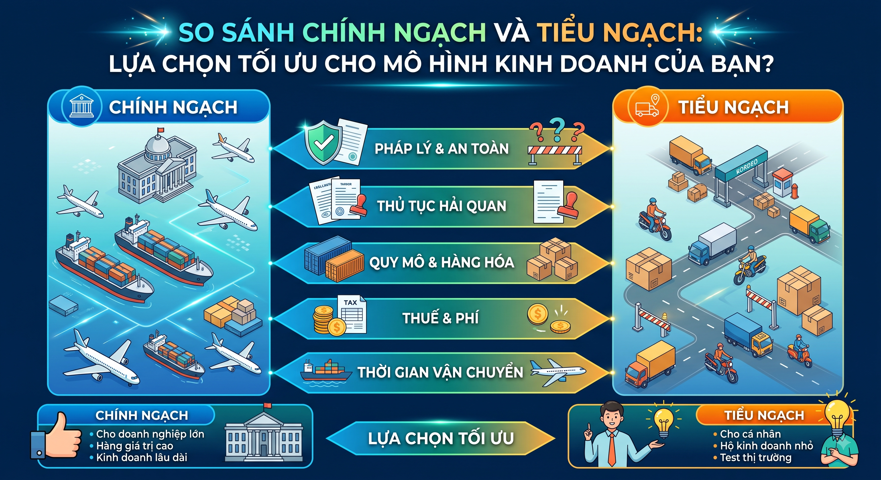 So Sánh Chính Ngạch Và Tiểu Ngạch: Lựa Chọn Tối Ưu Cho Mô Hình Kinh Doanh Của Bạn?